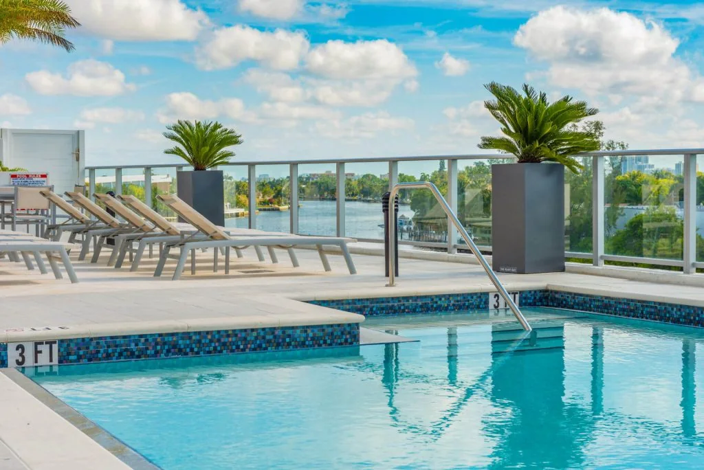 Riva Fort Lauderdale pool shallow-end detail
