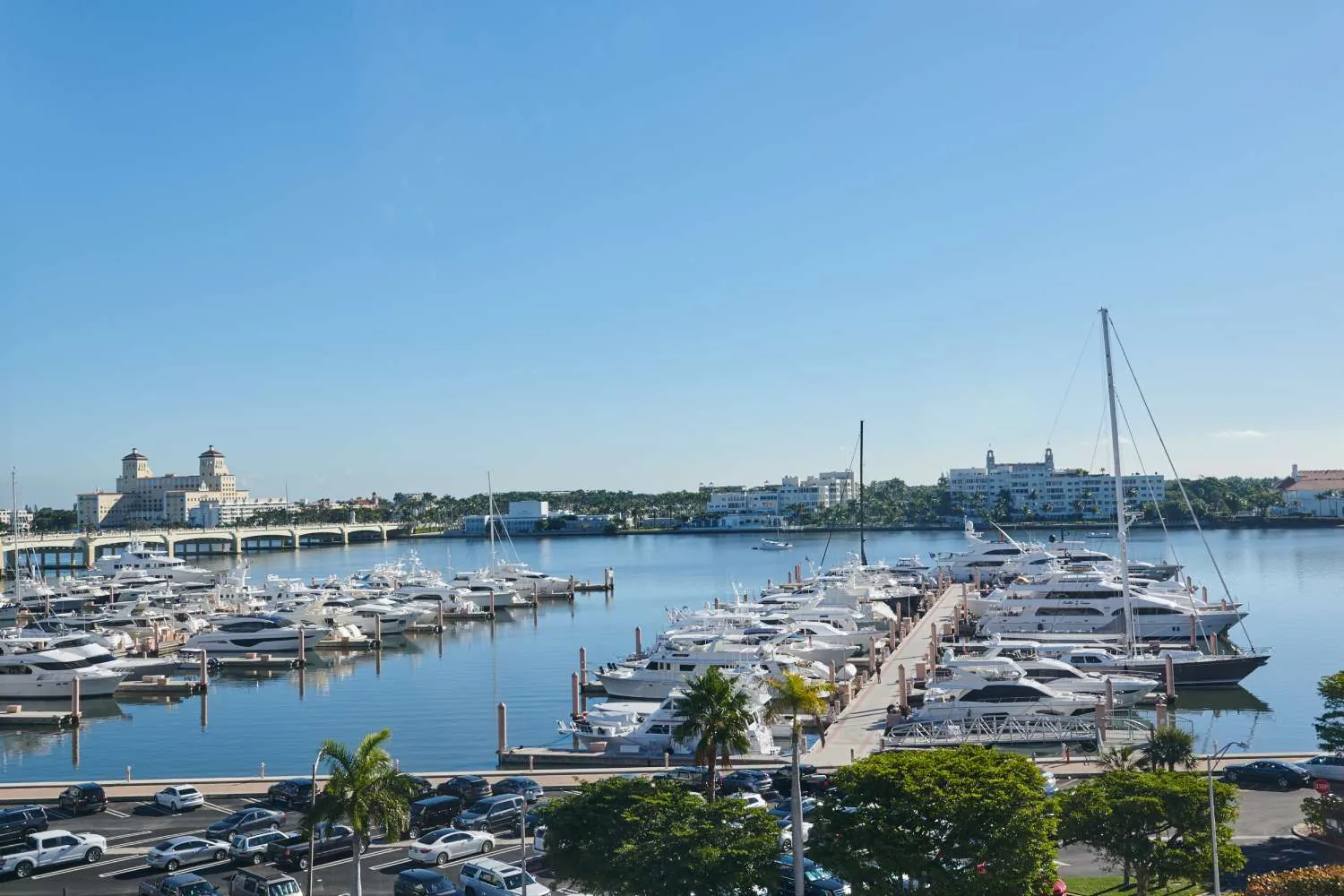 Palm Harbor Marina and Intracoastal Waterway view from The Ben West Palm