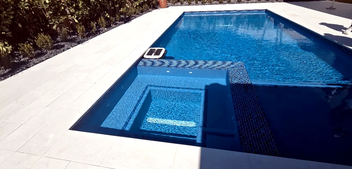 Pegasus Juno Beach spa and pool finish details