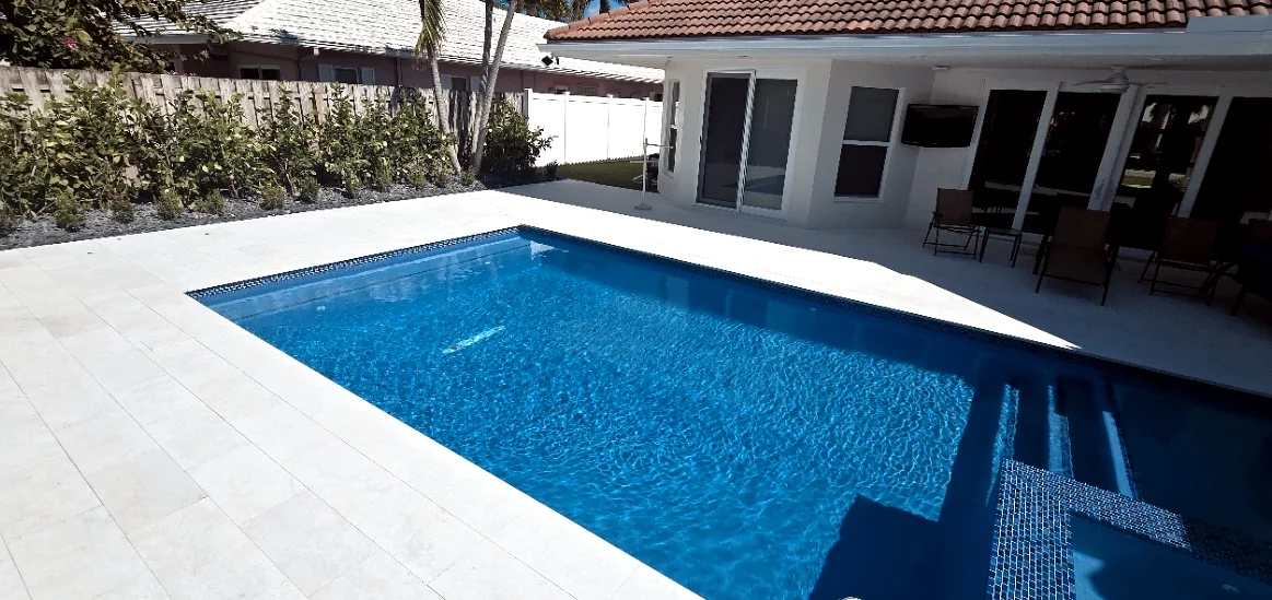 Pegasus Juno Beach pool deck and residential setting